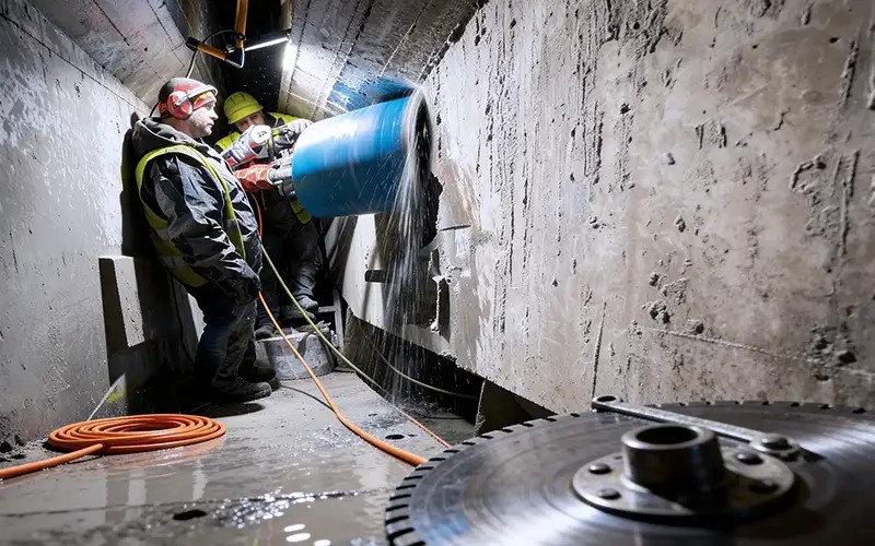 Diamant Vrt Servis- Barrandovský most - Jádrové vrty o průměry 92 mm