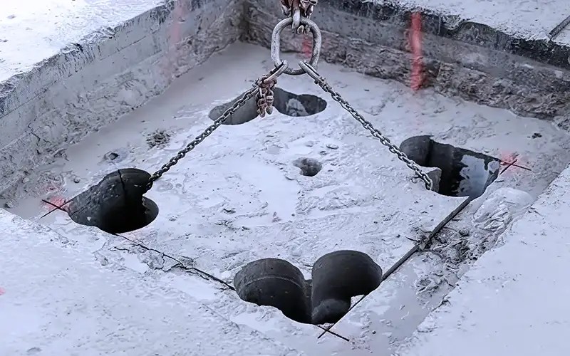 Diamant Vrt Servis- Wonkův most Pardubice - Zvětšování spodních vlezů do mostu a výřezy nových otvorů